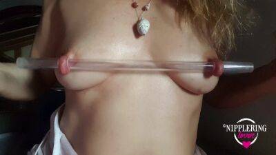 Nippleringlover Horny Milf Inserting 16mm See Through Tube In Extremely Stretched Pierced Nipples - Germany on tubemilf.net