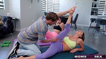 "Are you Serious Mom?" - Yoga Step Mom Fucks My BF And I Join In on tubemilf.net