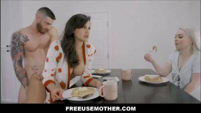 MILF Family Free Use Threesome During Breakfast - Haley Spades, Penny Barber, Billy Boston on tubemilf.net