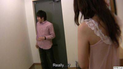 Bashful Japanese MILF answers door nearly naked leading to sex - Japan on tubemilf.net