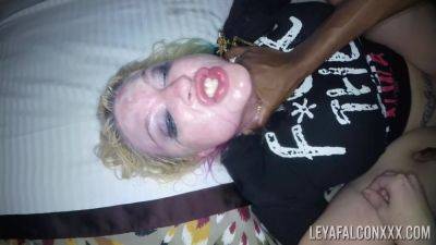 Throated blonde MILF loudly fucked in more extreme interracial scenes and soaked in sperm on tubemilf.net