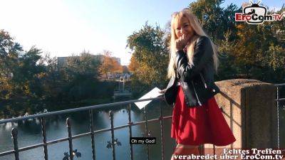 Real German Blind Date on Street with german skinny Milf - Germany on tubemilf.net