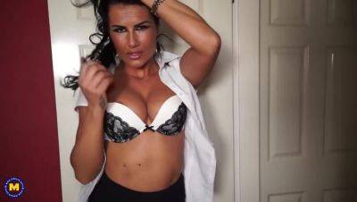 British MILF Katie K with Big Tits and Stockings - Solo Play - Britain on tubemilf.net