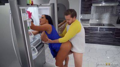 Kyle Mason and Sybil Stallone: Playtime during Kitchen Tasks with Big Tits & Big Ass MILF on tubemilf.net