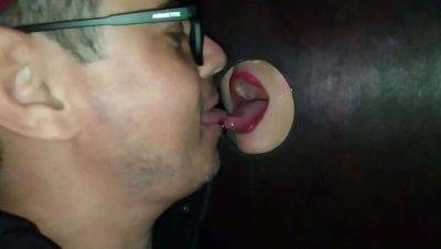 Latin Milf Takes Multiple Big Cocks at Public Gloryhole on tubemilf.net