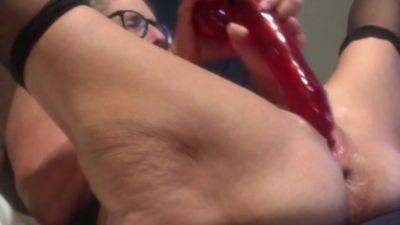 Milf Mom Cant Get Enough Of Her Big Red Dildo on tubemilf.net