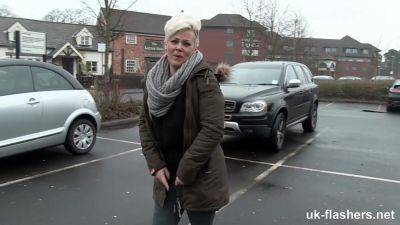 Short Hair British MILF Flashing and Pissing all Over Town for UK-Flashers - Britain on tubemilf.net