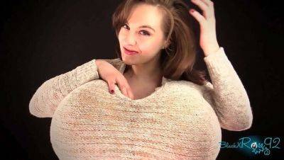 Brunette MILF Stretches Sweater with Dirty Talk and Breast Expansion on tubemilf.net